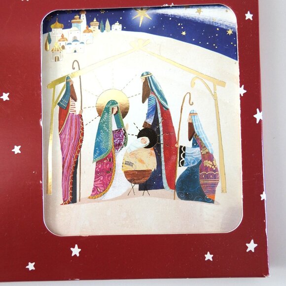 NWOT Ling Design Christmas Cards Set of 18 Religious Motif 3 Designs Bible - Picture 5 of 6